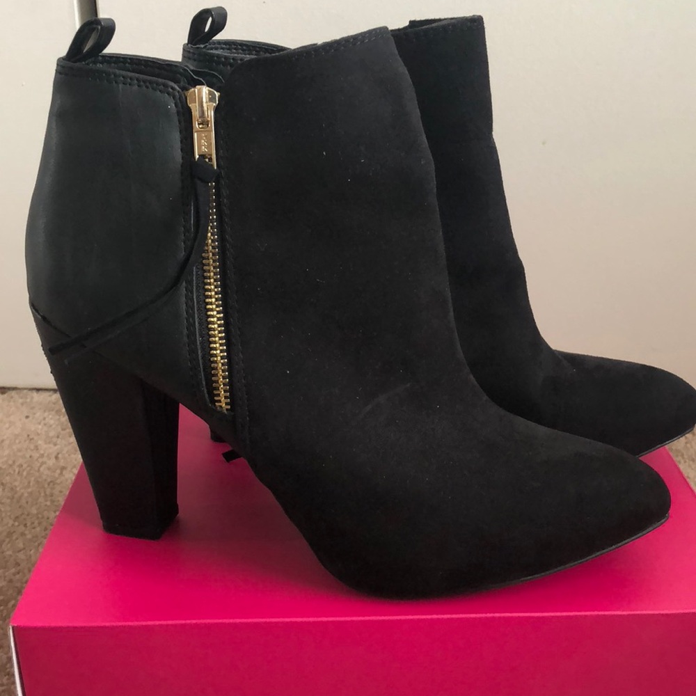 Black winter booties